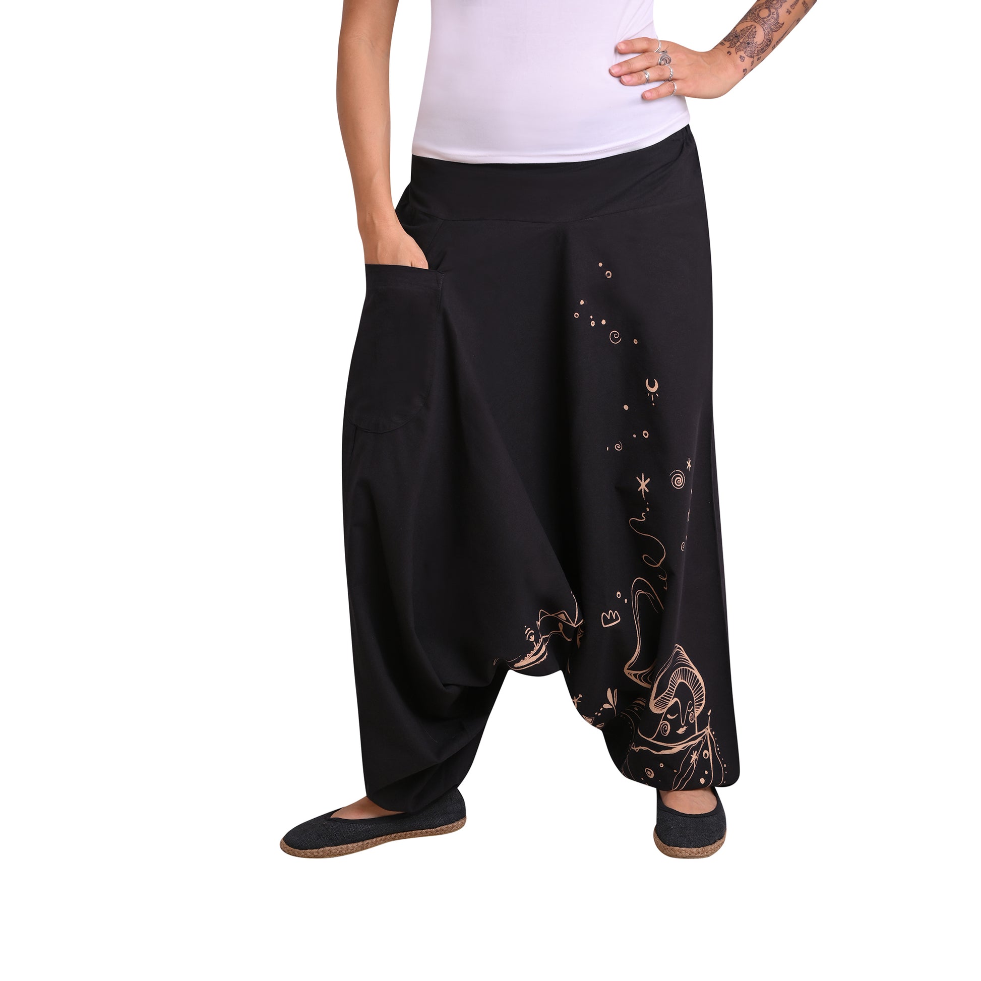 Aladinhose Fantasie Schwarz