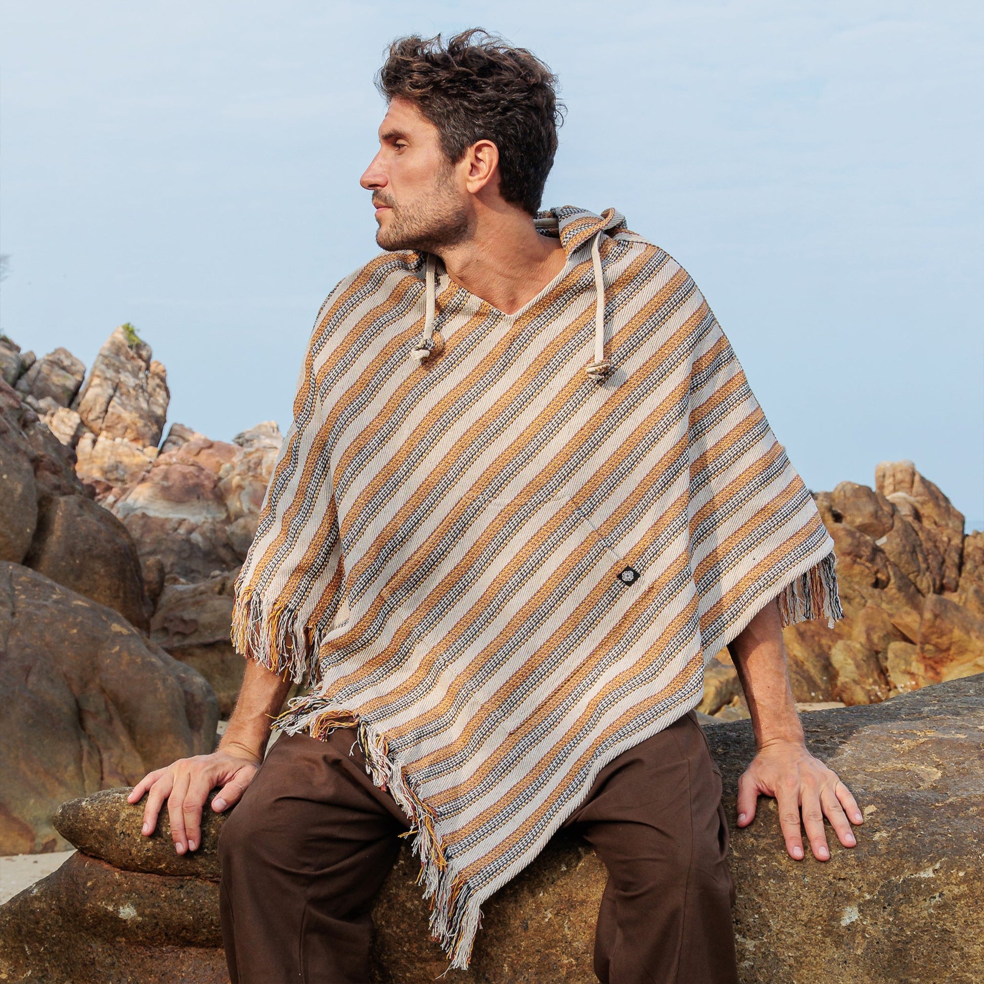 Ropa Hippie Hombre Verano Baja Poncho – Hombres Y Mujeres, Estilo
