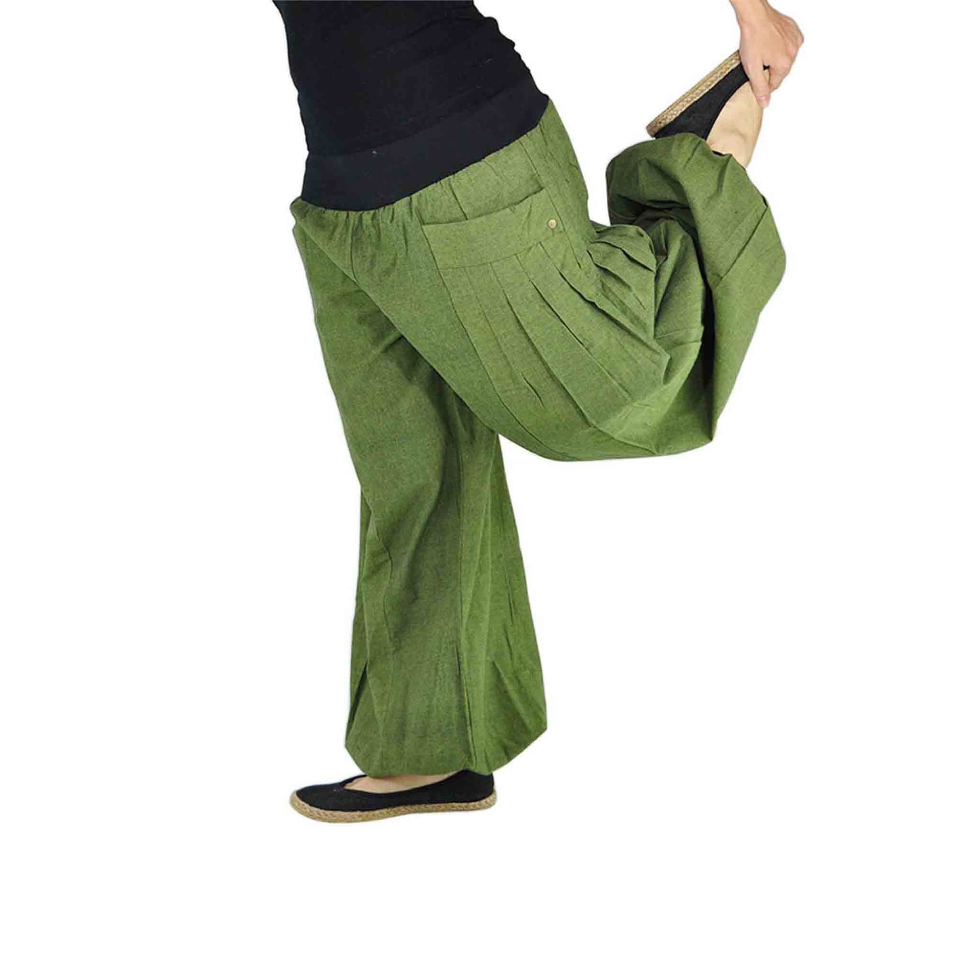 Yogahose und Haremshose Damen Yogazeit Grün